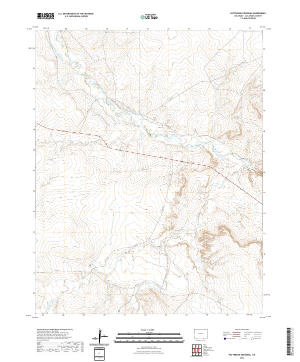 Patterson Crossing, CO — USGS 7.5-minute topo (2022)