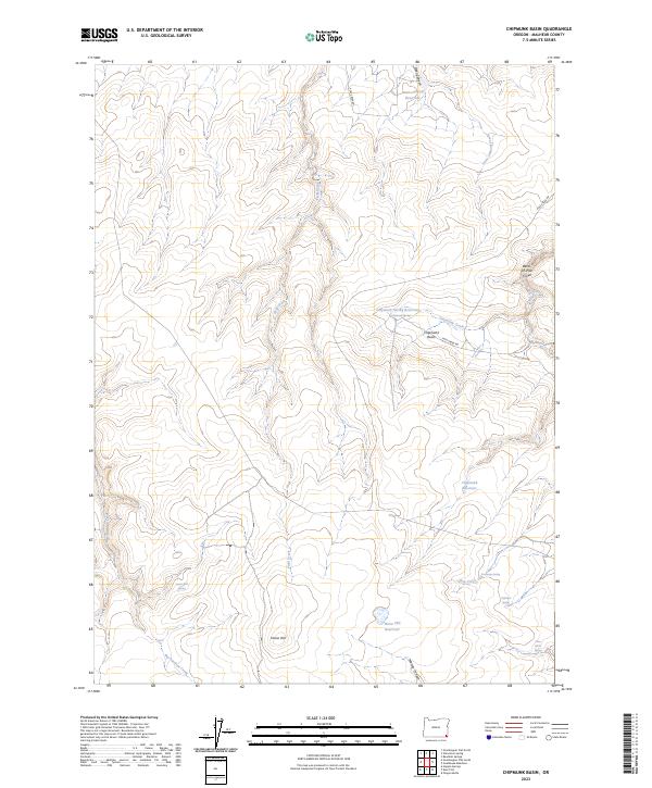 Chipmunk Basin, OR — USGS 7.5-minute topo (2023)