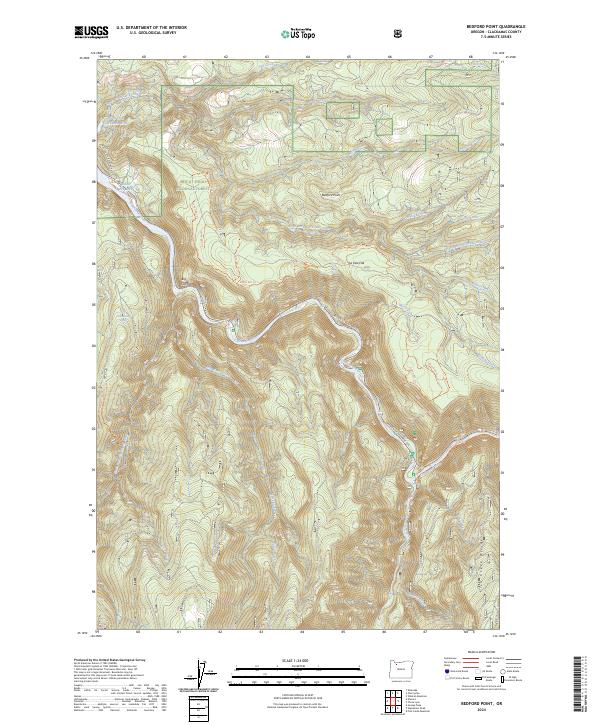 Bedford Point, OR — USGS 7.5-minute topo (2024)