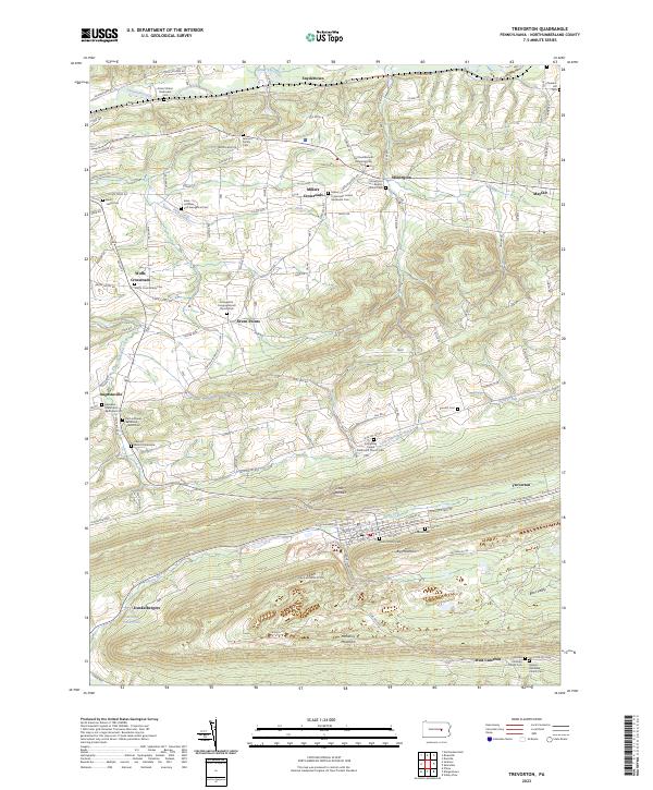 Trevorton, PA — USGS 7.5-minute topo (2023)