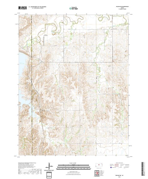 Wilson NW, KS — USGS 7.5-minute topo (2022)