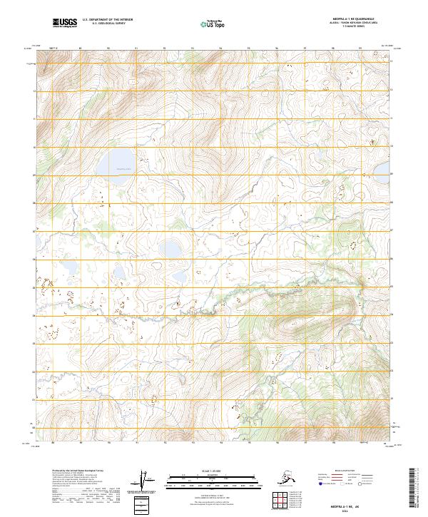 Medfra A-1 NE, AK — USGS 7.5-minute topo (2024)