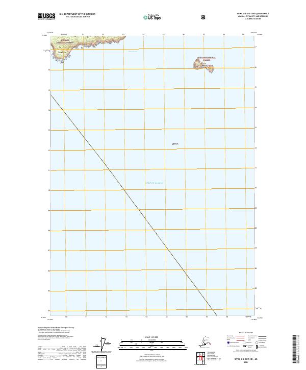 Sitka A-6 OE S NE, AK — USGS 7.5-minute topo (2021)