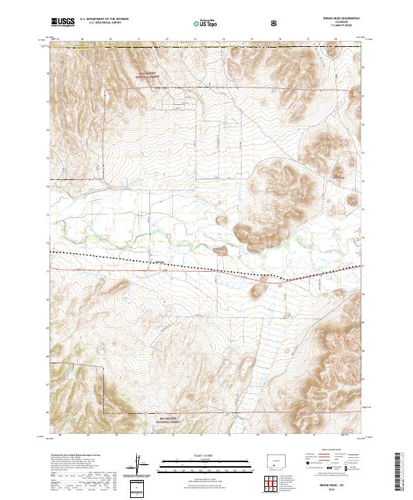 Indian Head, CO — USGS 7.5-minute topo (2022)