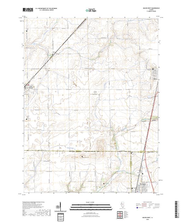 Macon West, IL — USGS 7.5-minute topo (2024)