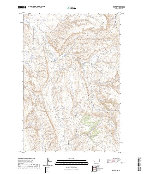 Bluewater, MT — USGS 7.5-minute topo (2024)