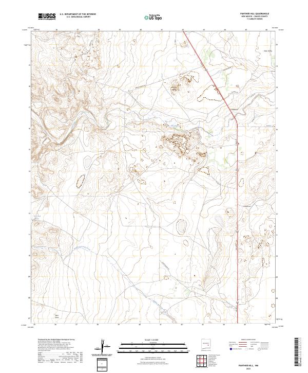 Panther Hill, NM — USGS 7.5-minute topo (2023)