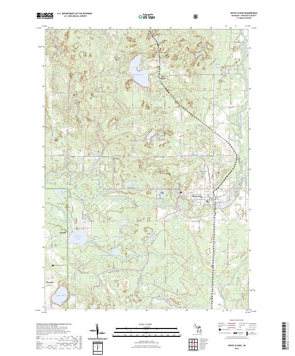 White Cloud, MI — USGS 7.5-minute topo (2023)