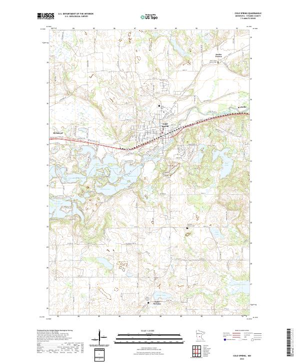 Cold Spring, MN — USGS 7.5-minute topo (2022)