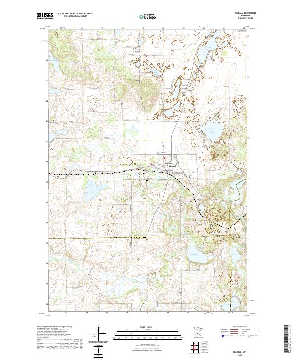 Kimball, MN — USGS 7.5-minute topo (2022)