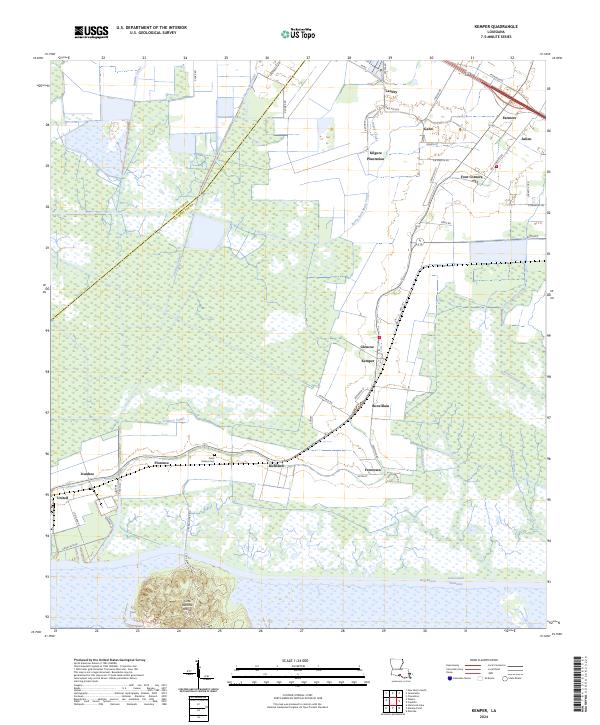 Kemper, LA — USGS 7.5-minute topo (2024)