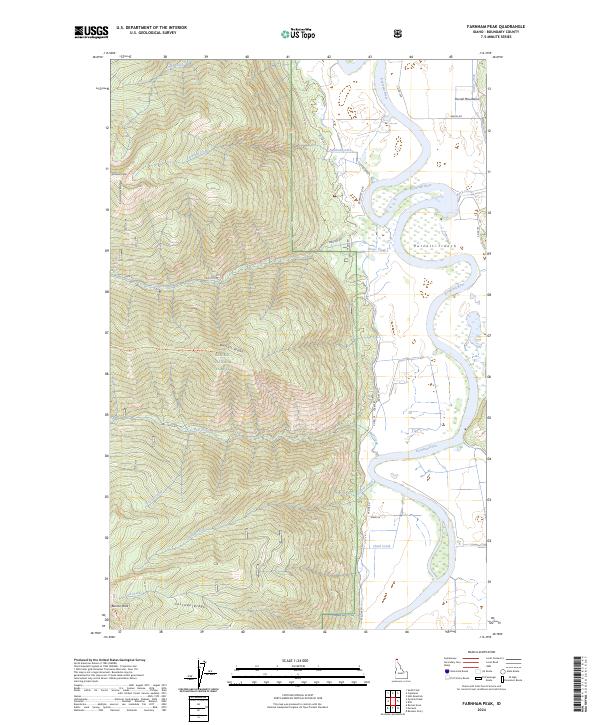 Farnham Peak, ID — USGS 7.5-minute topo (2024)