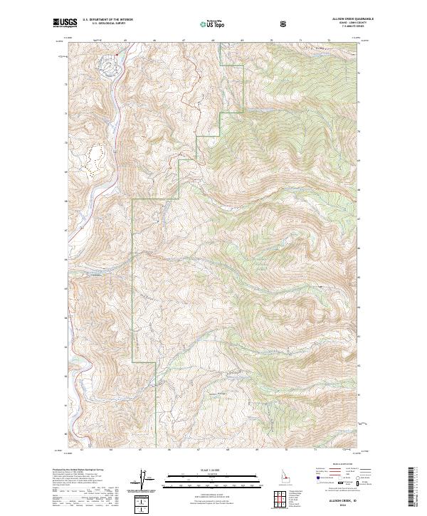 Allison Creek, ID — USGS 7.5-minute topo (2024)