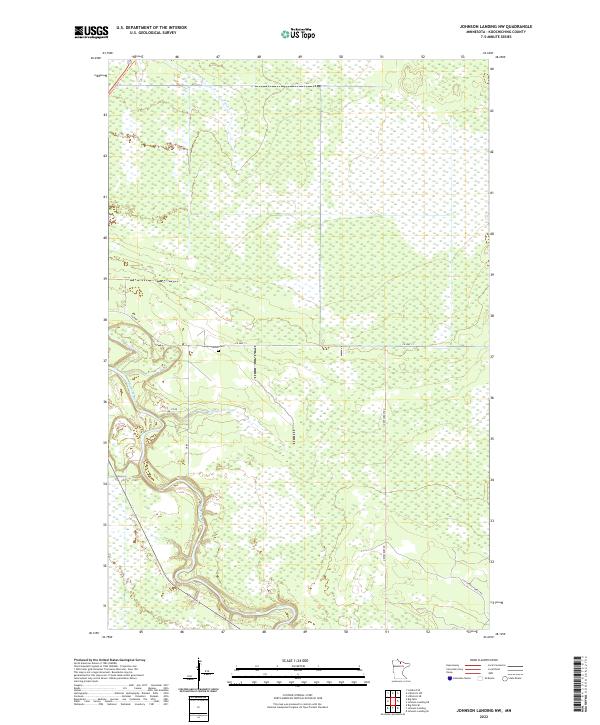 Johnson Landing NW, MN — USGS 7.5-minute topo (2022)
