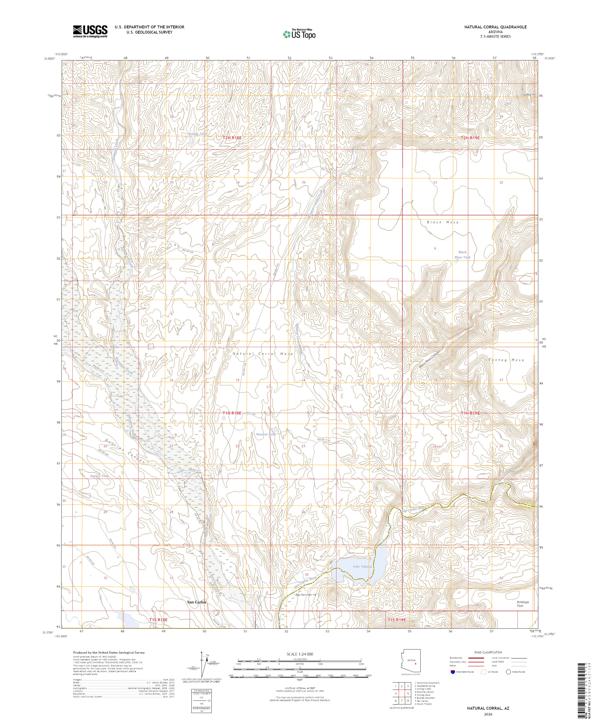 Natural Corral, AZ — USGS 7.5-minute topo (2026)