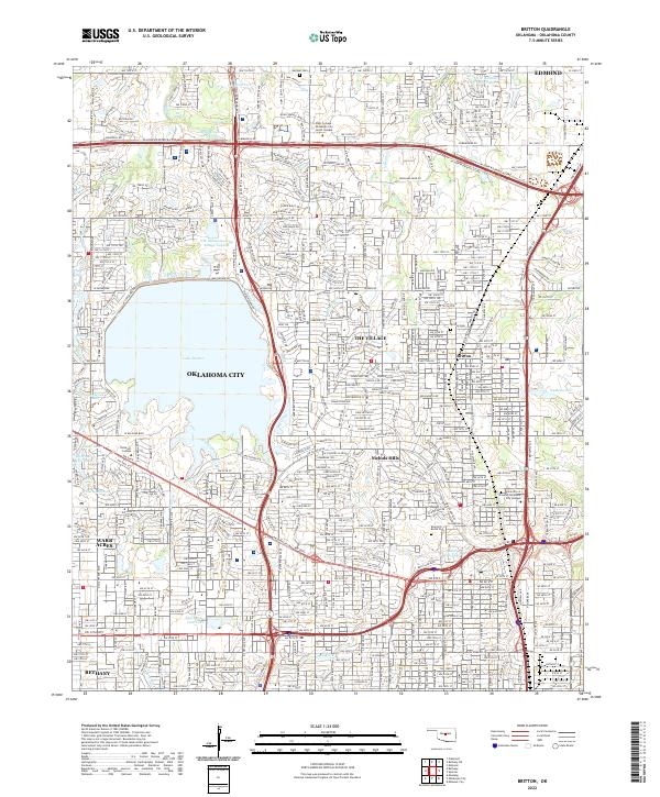 Britton, OK — USGS 7.5-minute topo (2022)