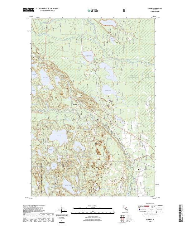 Steuben, MI — USGS 7.5-minute topo (2023)
