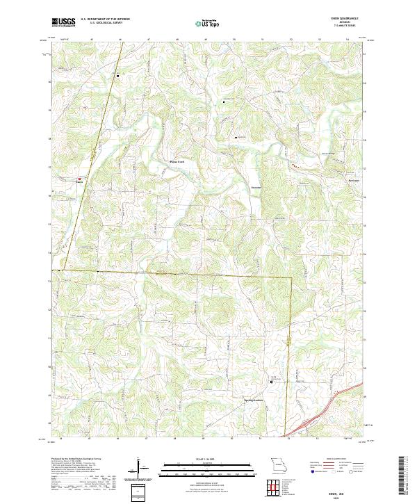 Enon, MO — USGS 7.5-minute topo (2021)