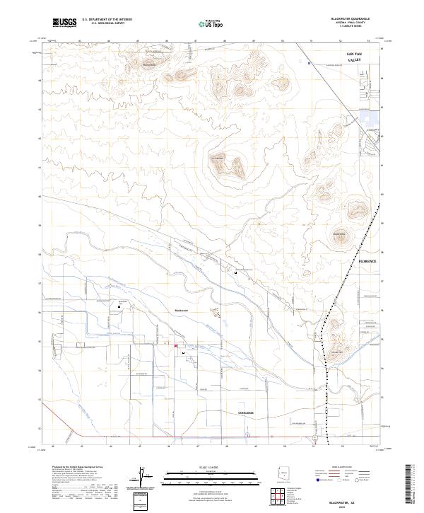 Blackwater, AZ — USGS 7.5-minute topo (2023)