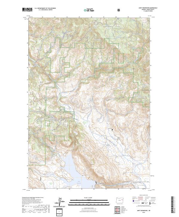 Unity Reservoir, OR — USGS 7.5-minute topo (2024)