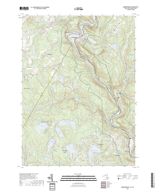 Narrowsburg, NY-PA — USGS 7.5-minute topo (2023)