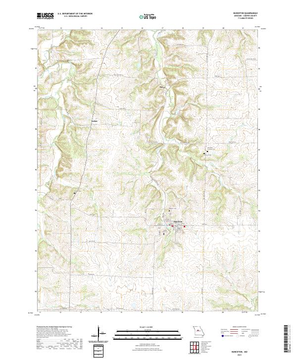 Bunceton, MO — USGS 7.5-minute topo (2021)