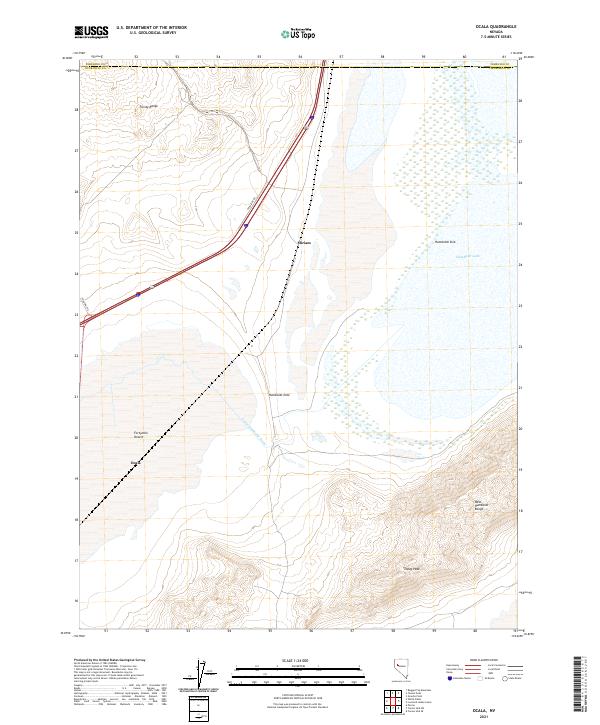 Ocala, NV — USGS 7.5-minute topo (2021)