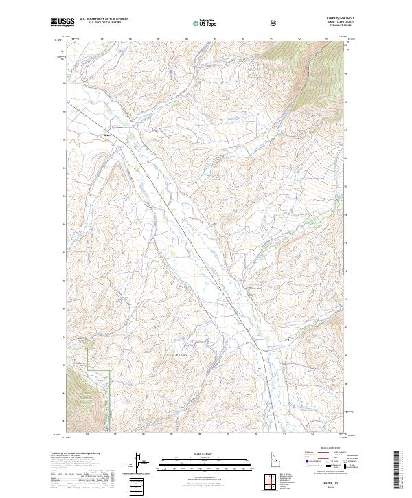 Baker, ID — USGS 7.5-minute topo (2024)