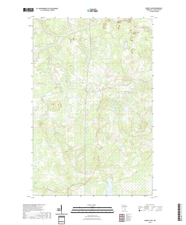 Sherry Lake, MN — USGS 7.5-minute topo (2022)