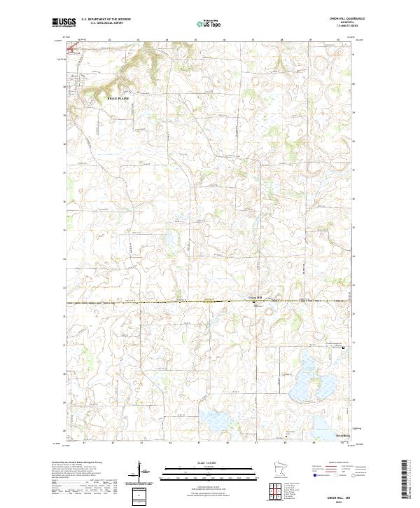 Union Hill, MN — USGS 7.5-minute topo (2022)