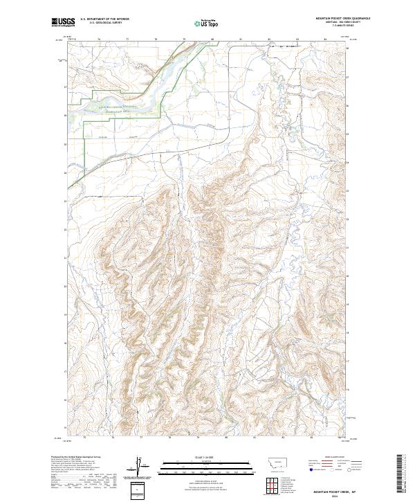 Mountain Pocket Creek, MT — USGS 7.5-minute topo (2024)
