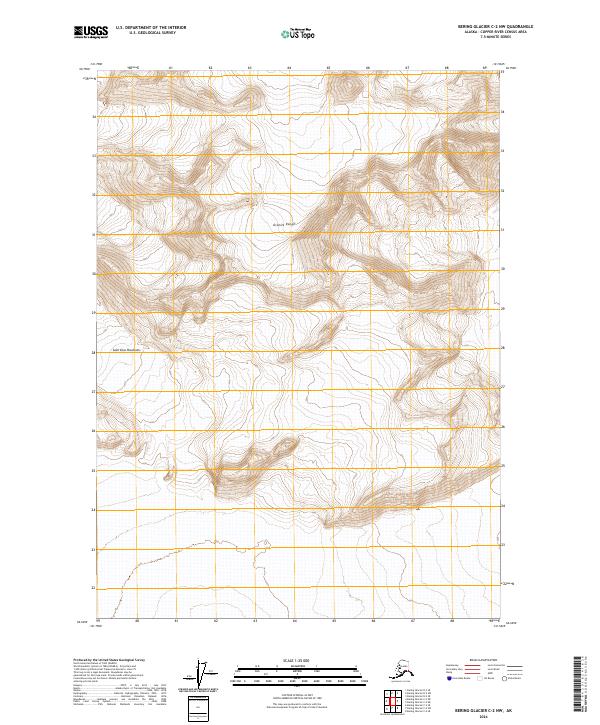 Bering Glacier C-2 NW, AK — USGS 7.5-minute topo (2024)