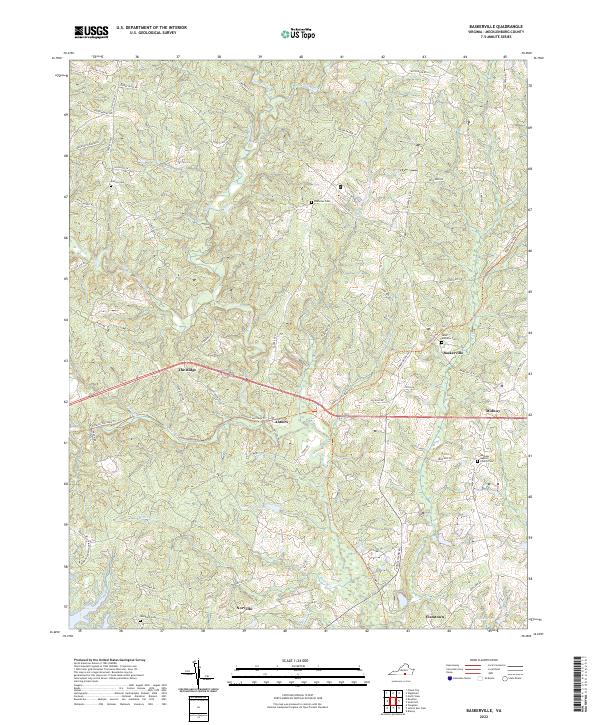 Baskerville, VA — USGS 7.5-minute topo (2022)