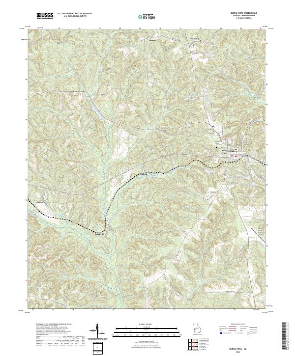 Buena Vista, GA — USGS 7.5-minute topo (2024)