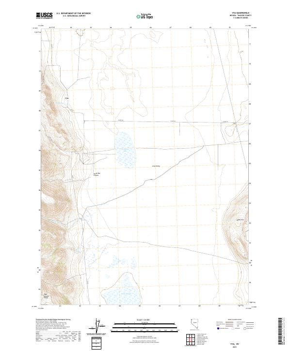 Vya, NV — USGS 7.5-minute topo (2021)