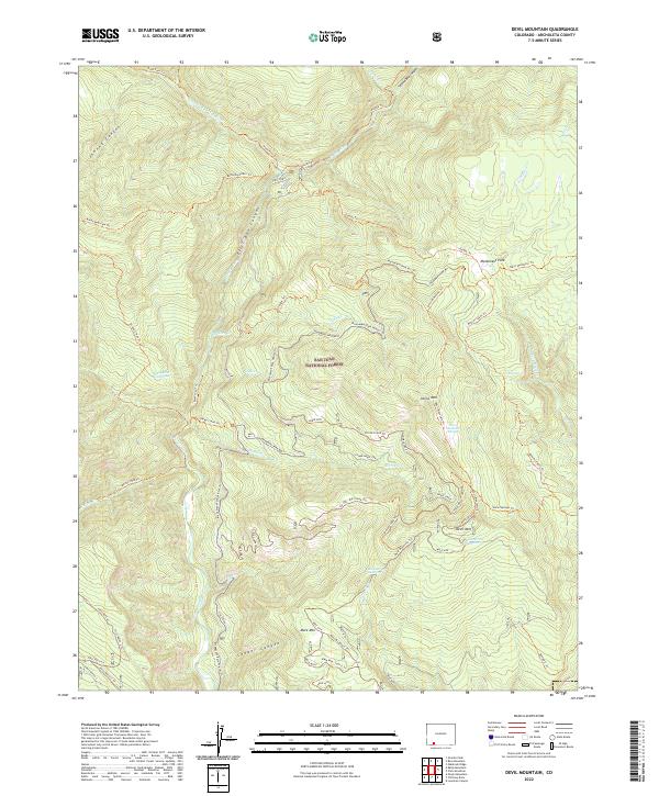 Devil Mountain, CO — USGS 7.5-minute topo (2022)