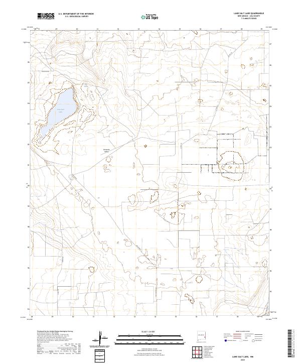 Lane Salt Lake, NM — USGS 7.5-minute topo (2023)