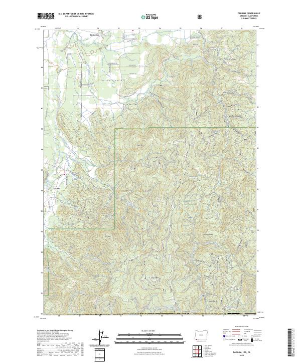 Takilma, OR-CA — USGS 7.5-minute topo (2024)