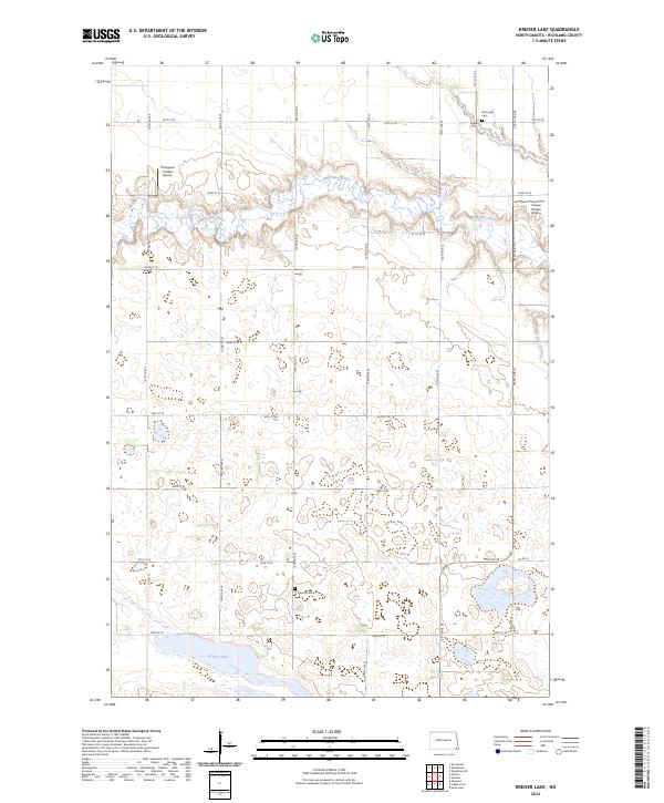 Kreiser Lake, ND — USGS 7.5-minute topo (2024)