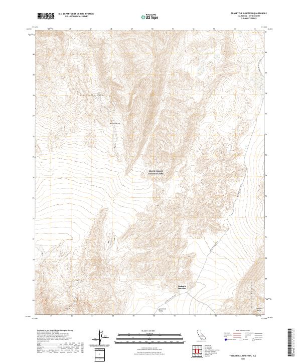 Teakettle Junction, CA — USGS 7.5-minute topo (2021)