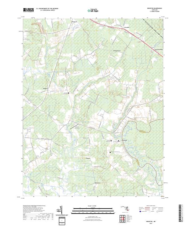 Kingston, MD — USGS 7.5-minute topo (2023)