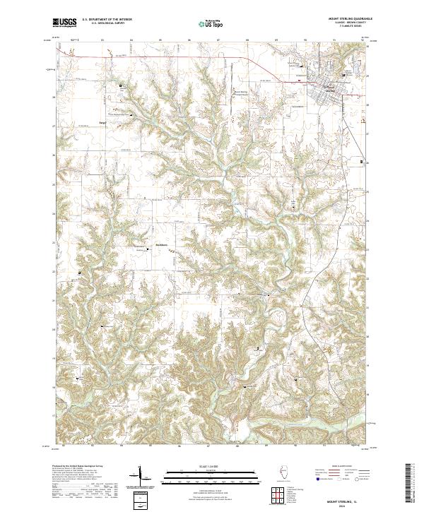 Mount Sterling, IL — USGS 7.5-minute topo (2024)