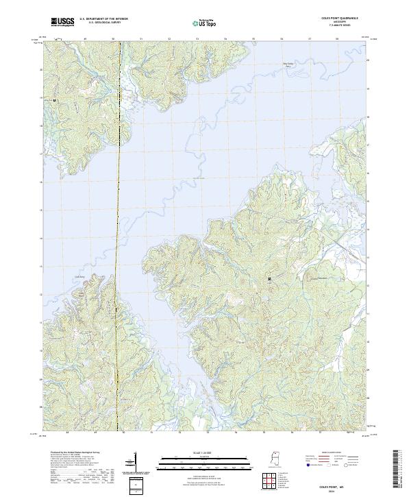 Coles Point, MS — USGS 7.5-minute topo (2024)