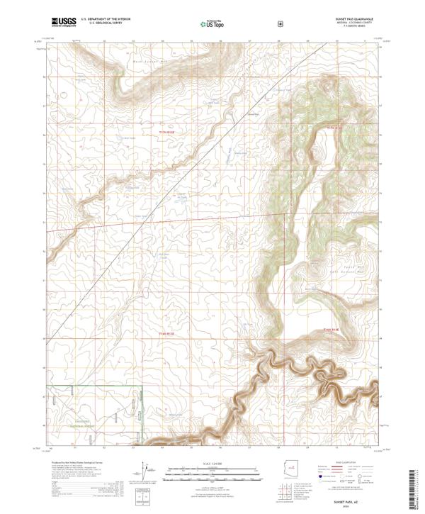 Sunset Pass, AZ — USGS 7.5-minute topo (2026)