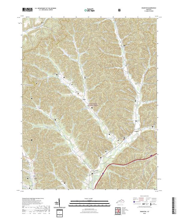 Cranston, KY — USGS 7.5-minute topo (2022)