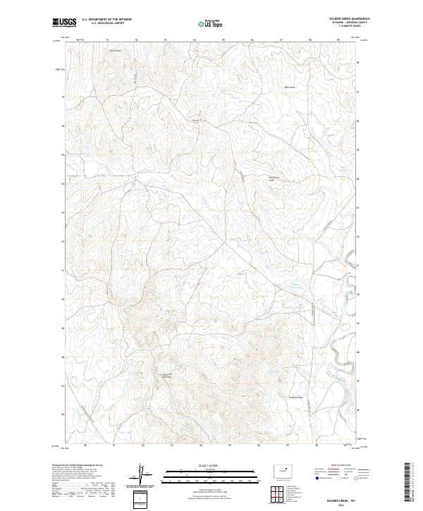 Soldier Creek, WY — USGS 7.5-minute topo (2021)