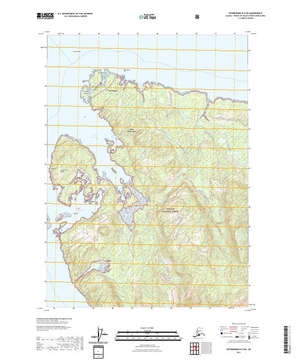 Petersburg B-5 SW, AK — USGS 7.5-minute topo (2021)