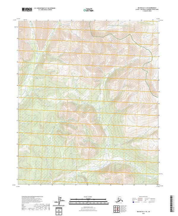 Big Delta C-1 SE, AK — USGS 7.5-minute topo (2024)