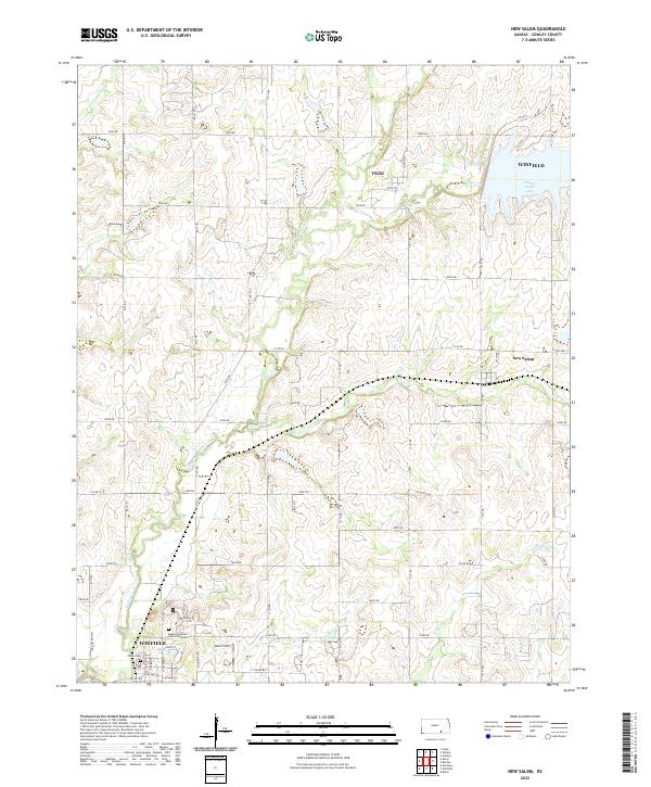 New Salem, KS — USGS 7.5-minute topo (2022)