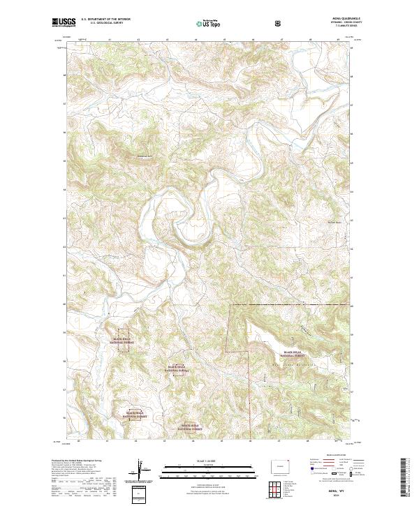 Mona, WY — USGS 7.5-minute topo (2021)
